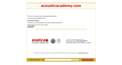 Desktop Screenshot of acousticacademy.com