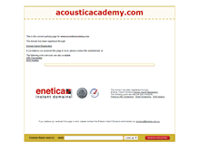 Tablet Screenshot of acousticacademy.com